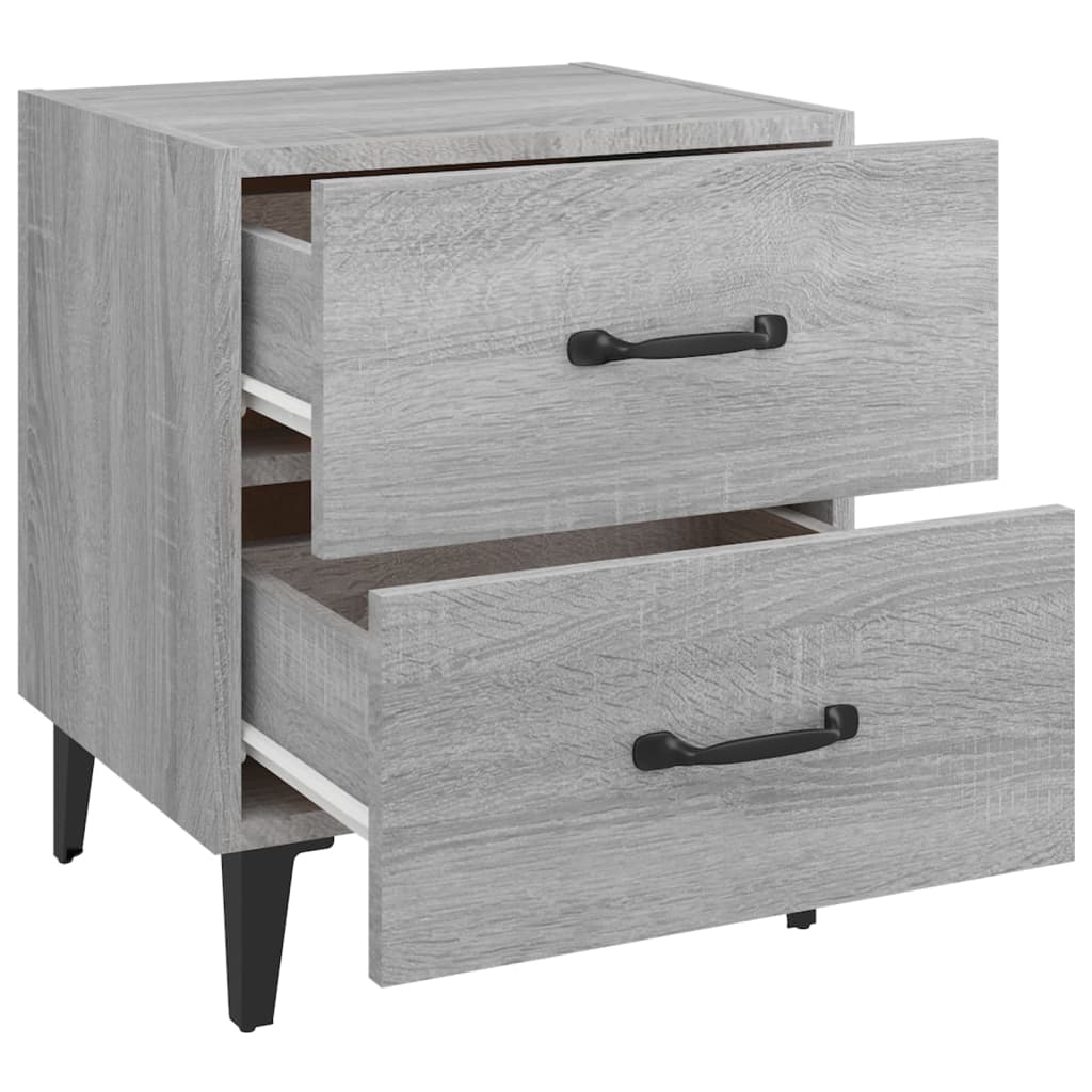 Tables de chevet 2 pcs Sonoma gris 40x35x47,5 cm - XIOS