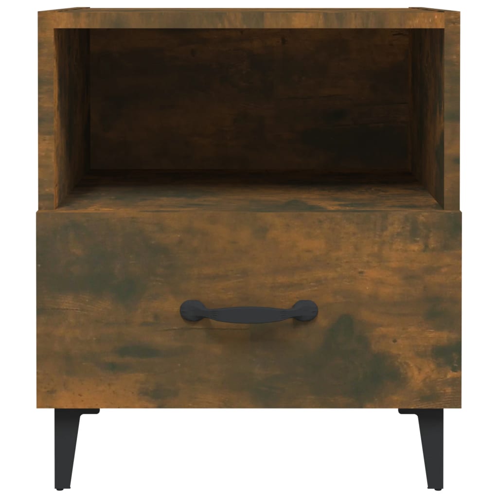 Tables de chevet 2 pcs Chêne fumé Bois d'ingénierie - XIOS