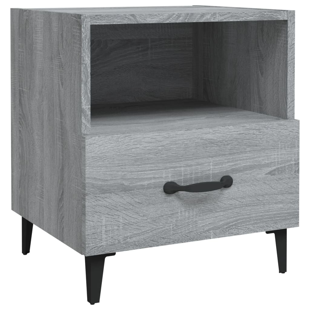 Table de chevet Sonoma gris Bois d'ingénierie - XIOS