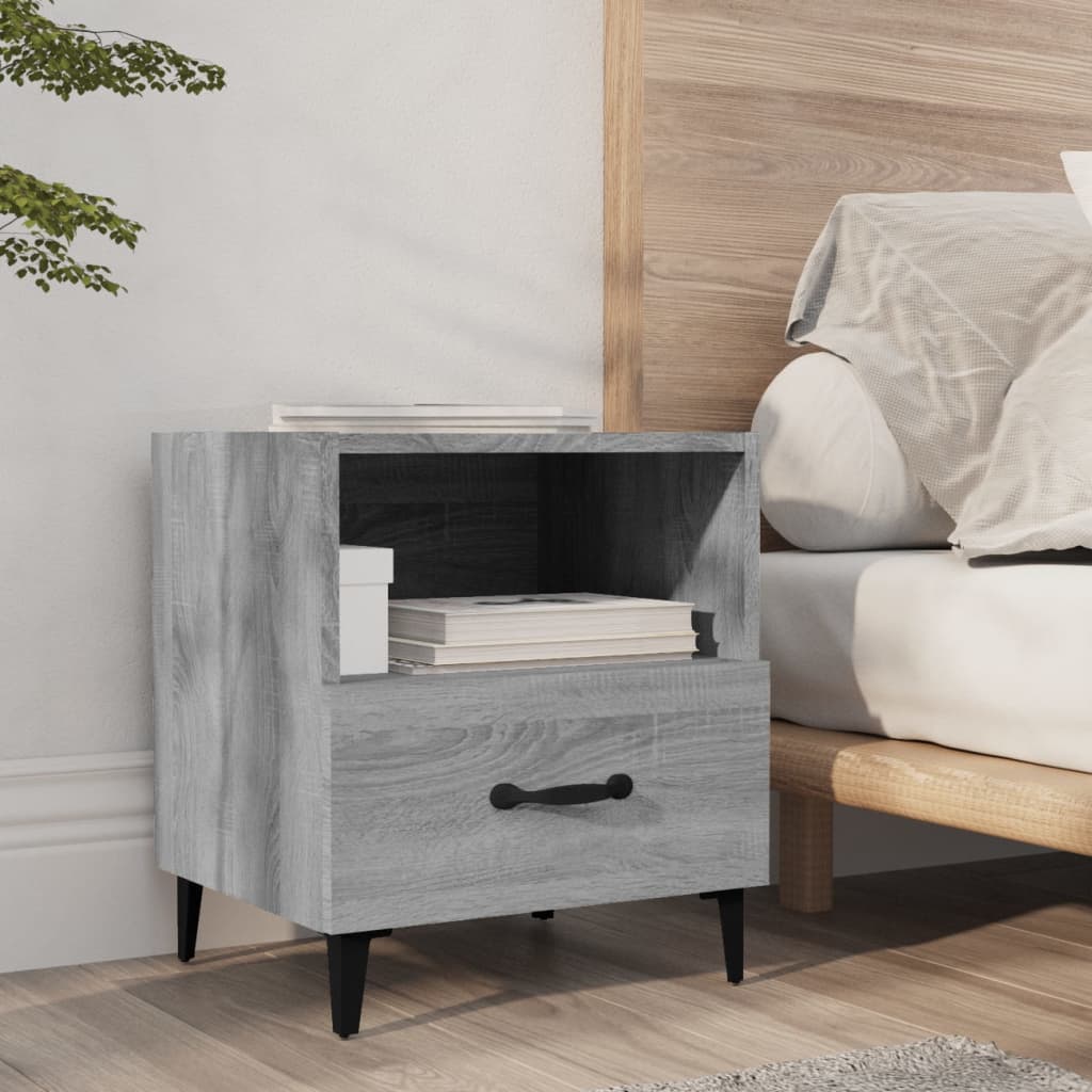 Tables de chevet 2 pcs Sonoma gris Bois d'ingénierie - XIOS