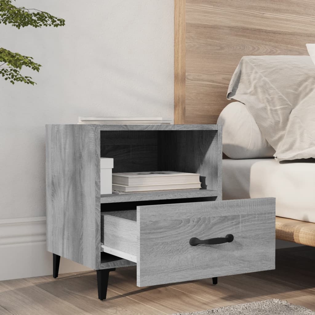 Tables de chevet 2 pcs Sonoma gris Bois d'ingénierie - XIOS