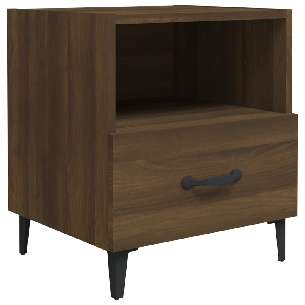 Tables de chevet 2 pcs Chêne marron Bois d'ingénierie - XIOS