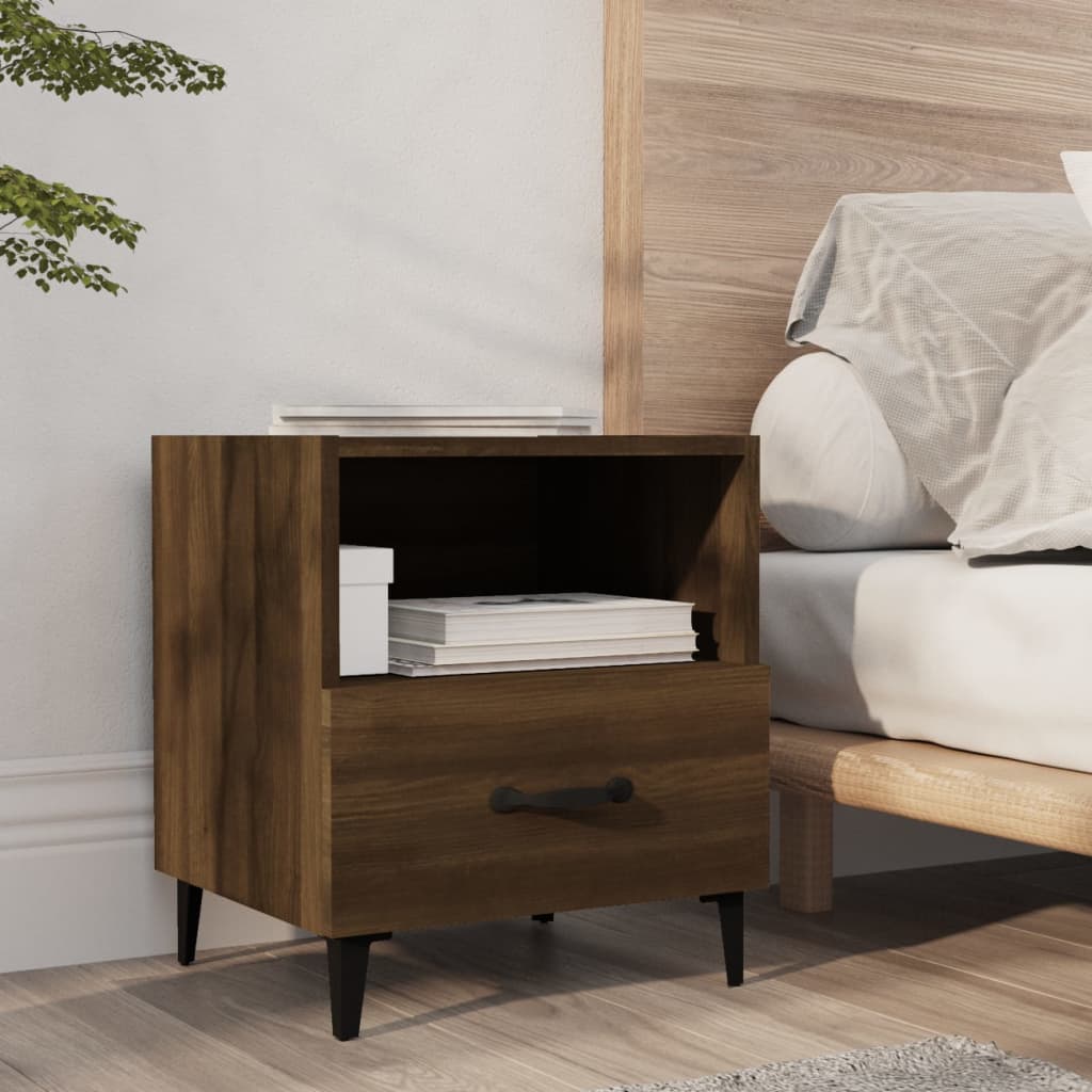 Tables de chevet 2 pcs Chêne marron Bois d'ingénierie - XIOS