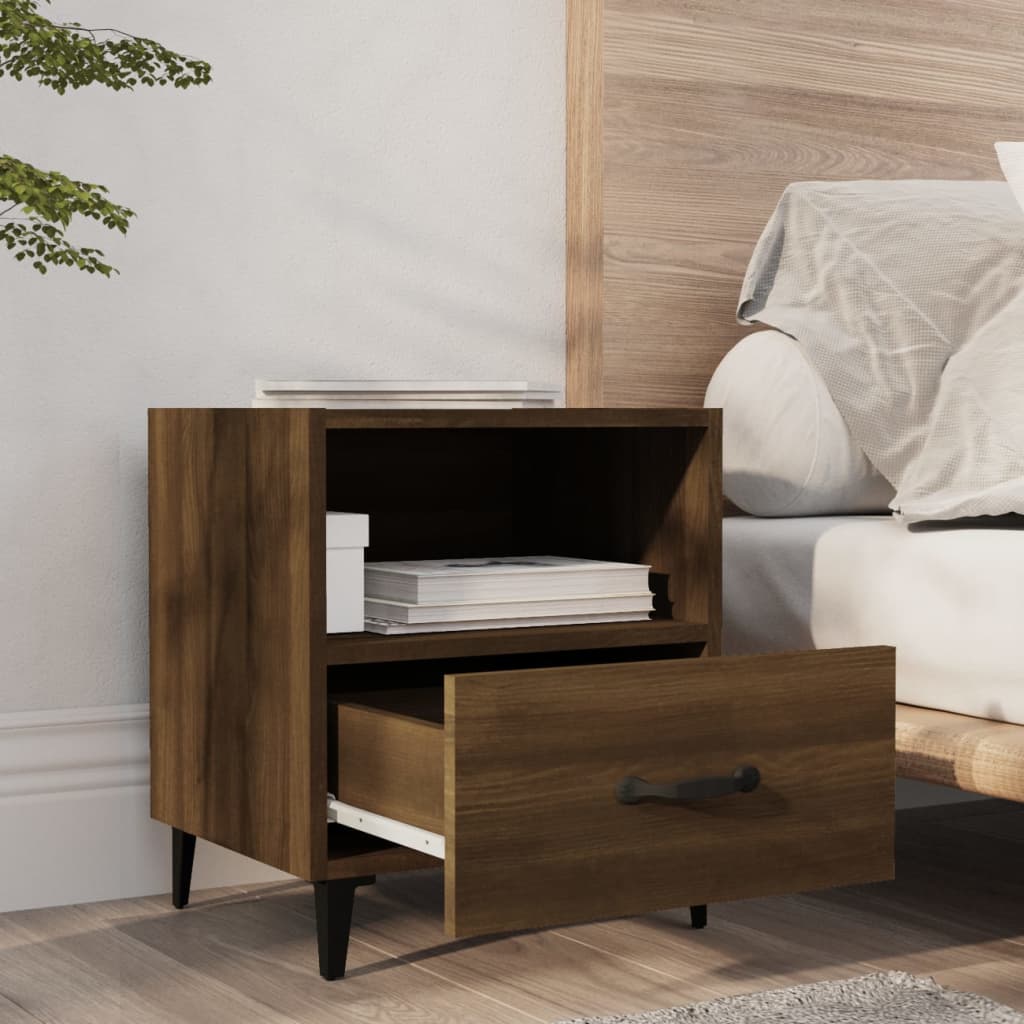 Tables de chevet 2 pcs Chêne marron Bois d'ingénierie - XIOS