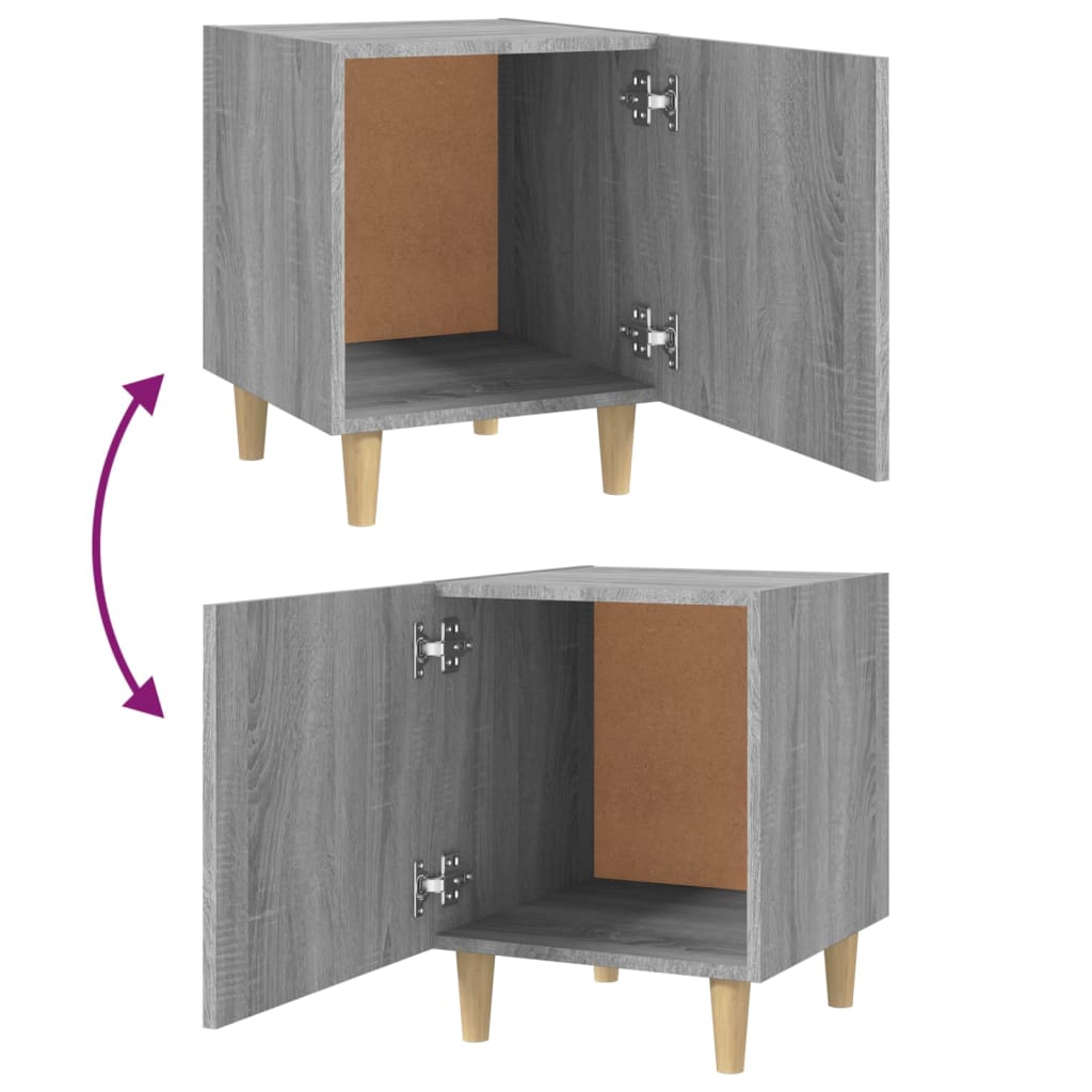Tables de chevet 2 pcs Sonoma gris Bois d'ingénierie - XIOS