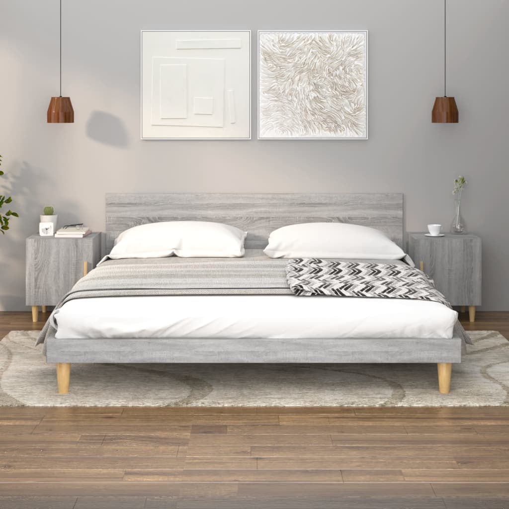 Tables de chevet 2 pcs Sonoma gris Bois d'ingénierie - XIOS