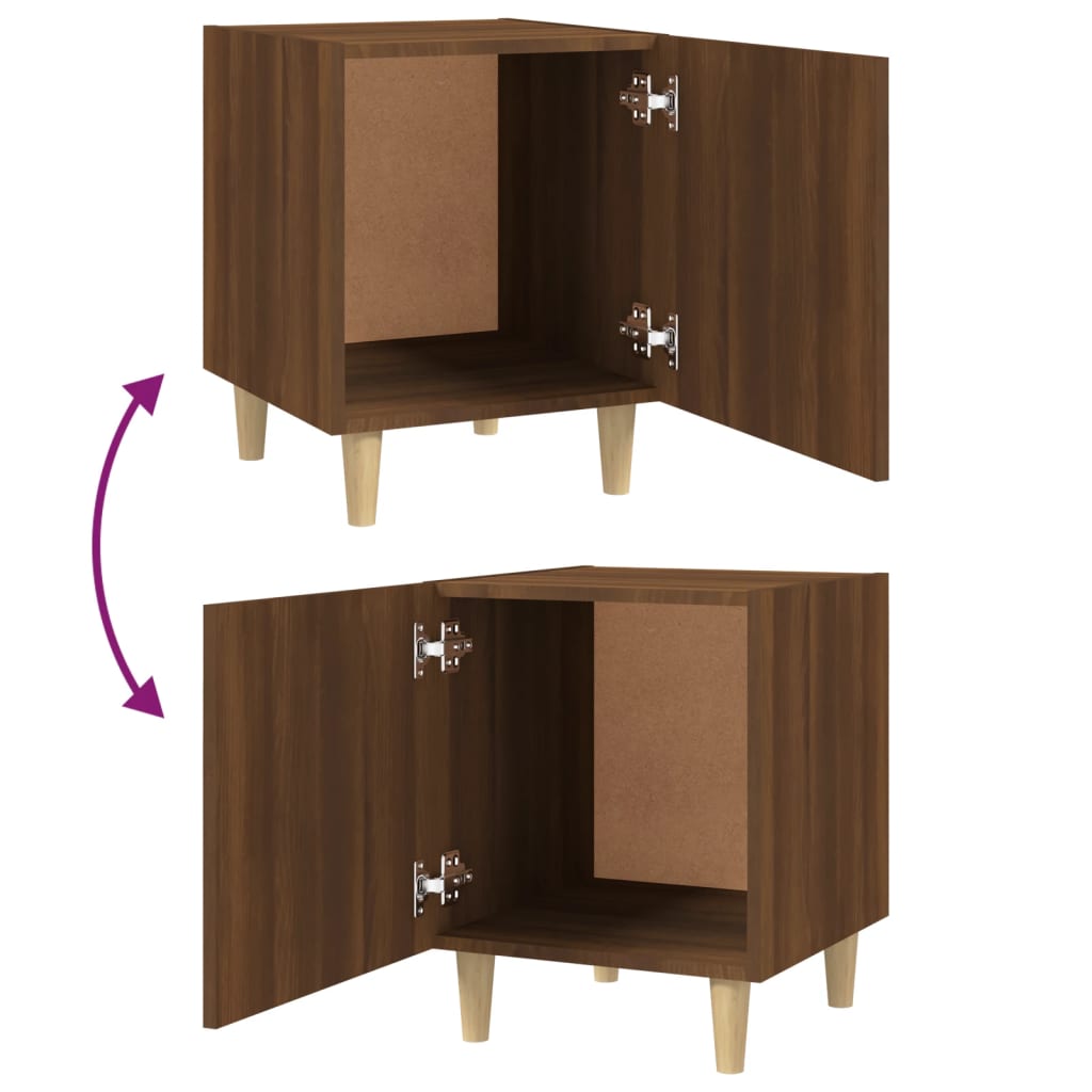 Tables de chevet 2 pcs Chêne marron Bois d'ingénierie - XIOS