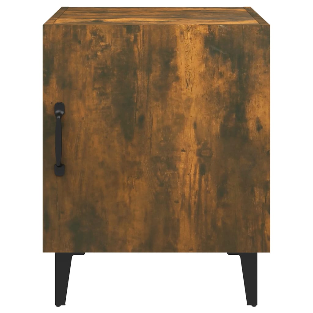 Tables de chevet 2 pcs Chêne fumé Bois d'ingénierie - XIOS