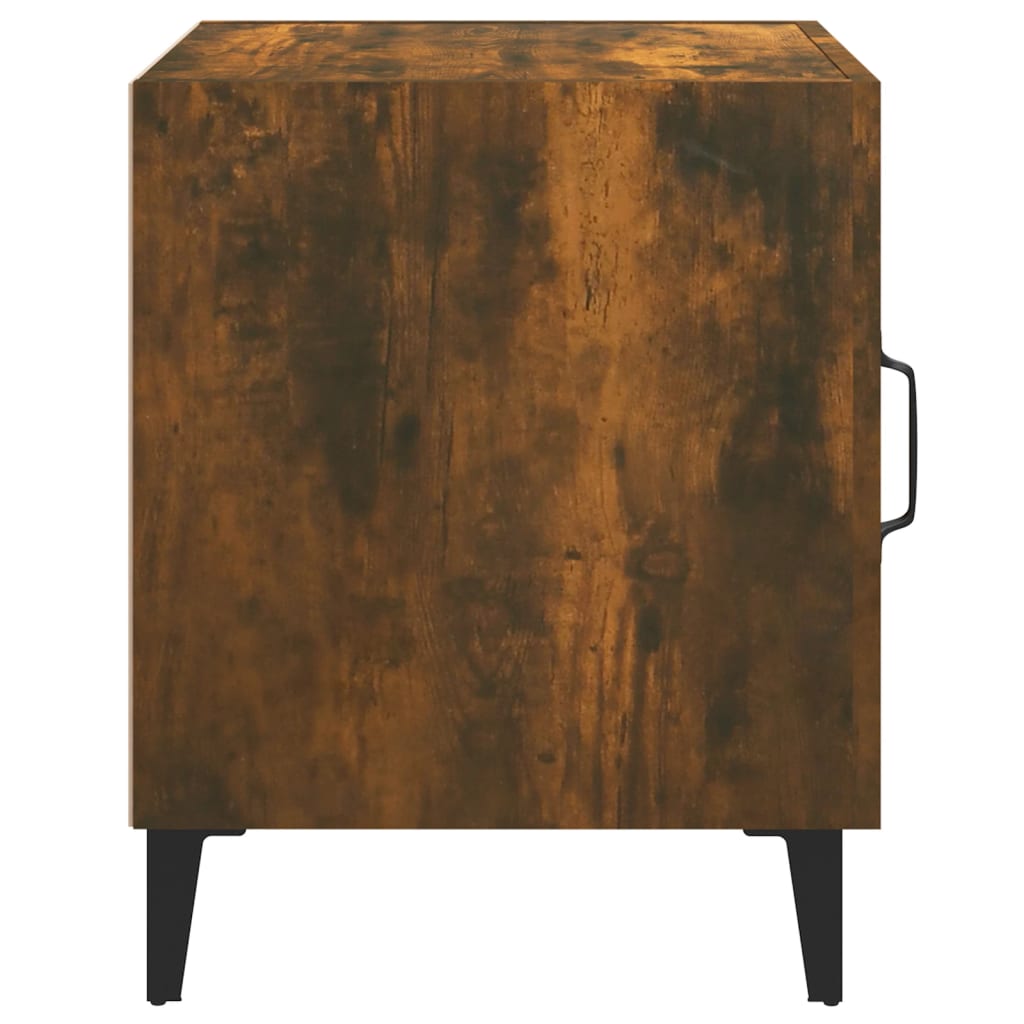 Tables de chevet 2 pcs Chêne fumé Bois d'ingénierie - XIOS