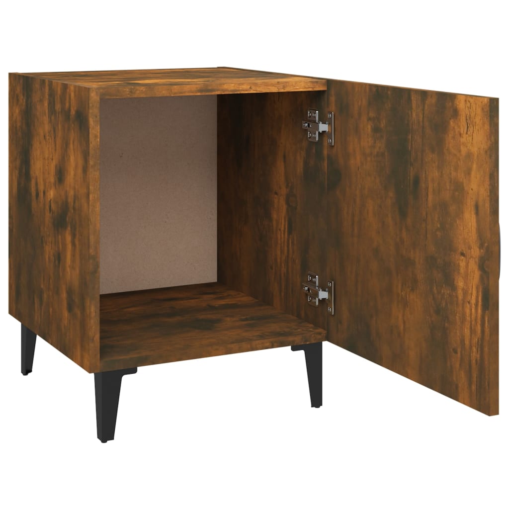 Tables de chevet 2 pcs Chêne fumé Bois d'ingénierie - XIOS