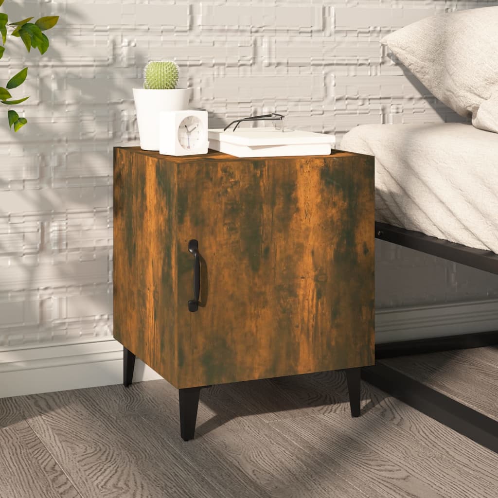 Tables de chevet 2 pcs Chêne fumé Bois d'ingénierie - XIOS