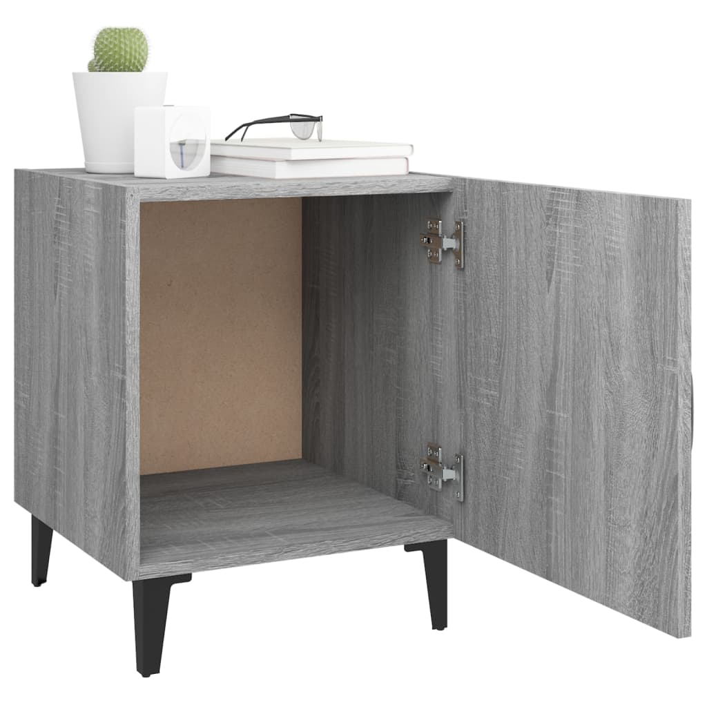 Tables de chevet 2 pcs Sonoma gris Bois d'ingénierie - XIOS
