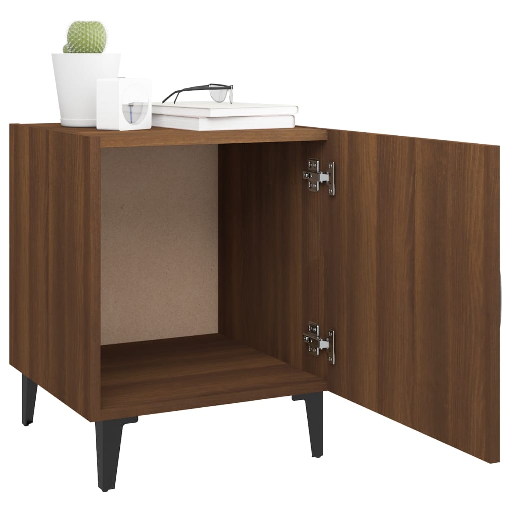 Tables de chevet 2 pcs Chêne marron Bois d'ingénierie - XIOS