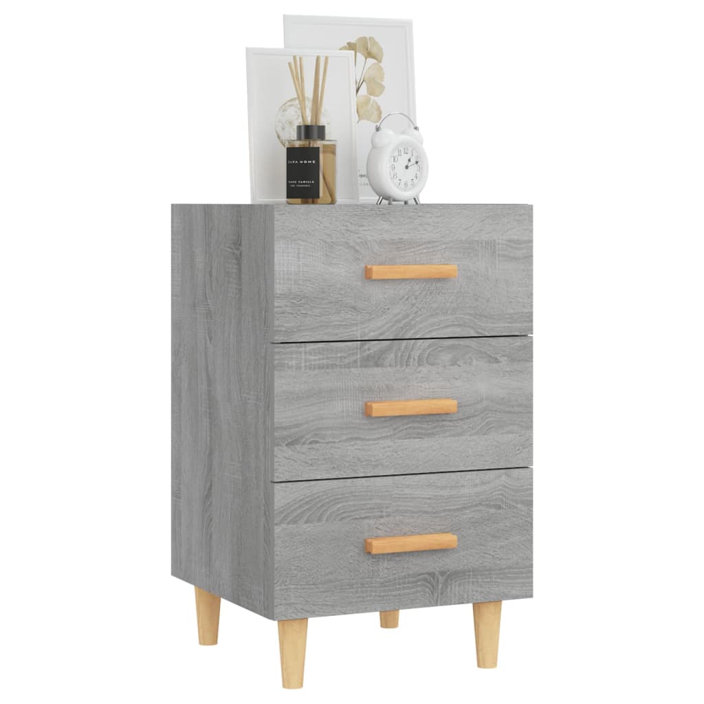 Table de chevet sonoma gris 40x40x66 cm bois d'ingénierie - XIOS