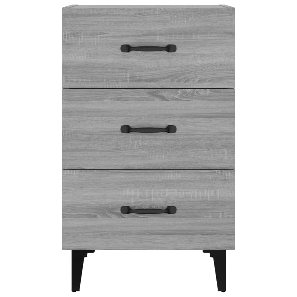 Table de chevet sonoma gris 40x40x66 cm bois d'ingénierie - XIOS