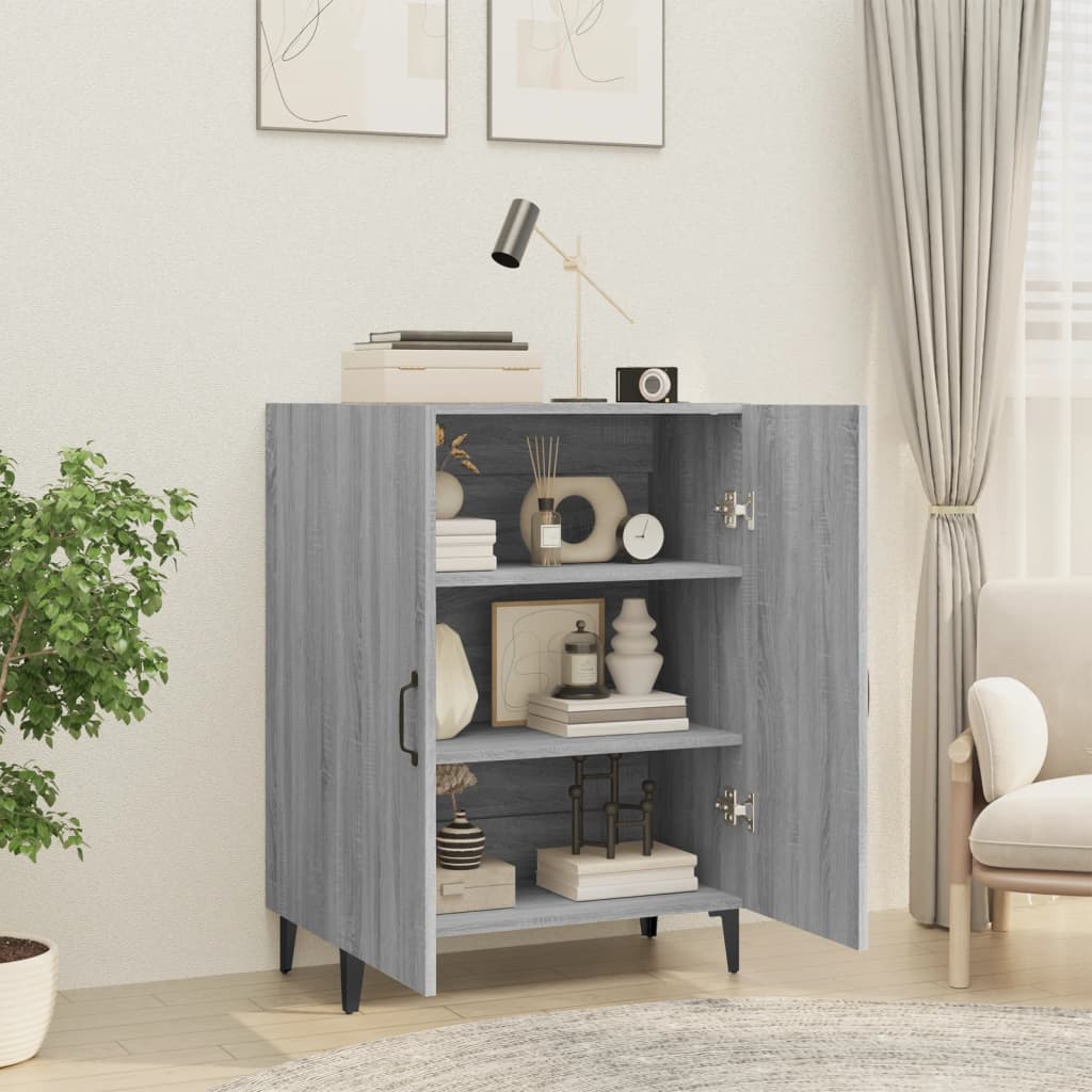 Buffet Sonoma gris 70x34x90 cm Bois d'ingénierie - XIOS