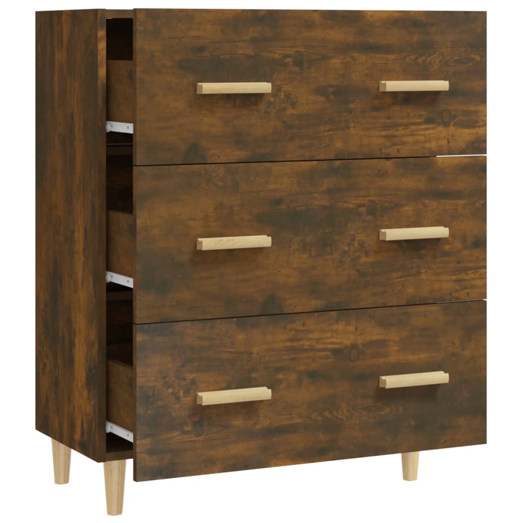 Buffet Chêne fumé 70x34x90 cm Bois d'ingénierie - XIOS