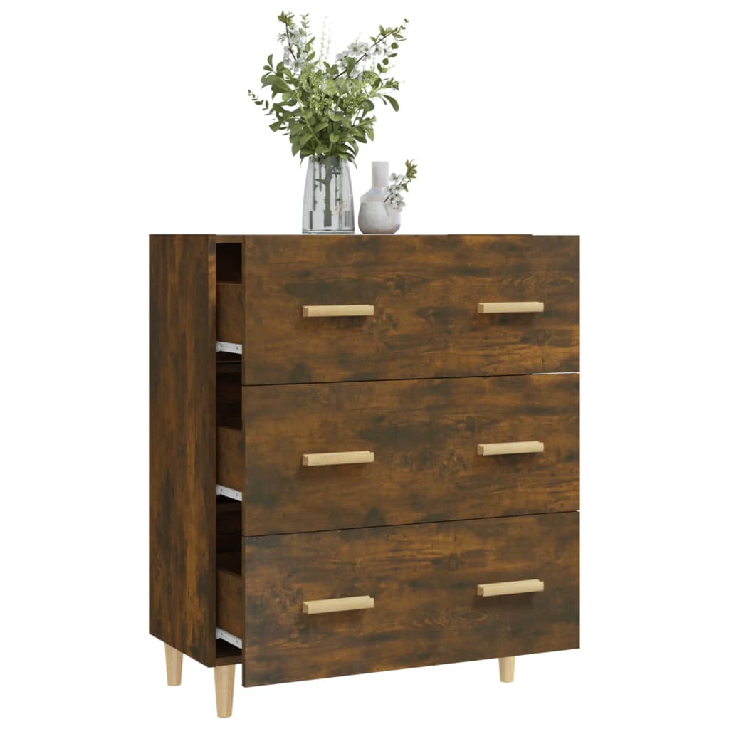 Buffet Chêne fumé 70x34x90 cm Bois d'ingénierie - XIOS
