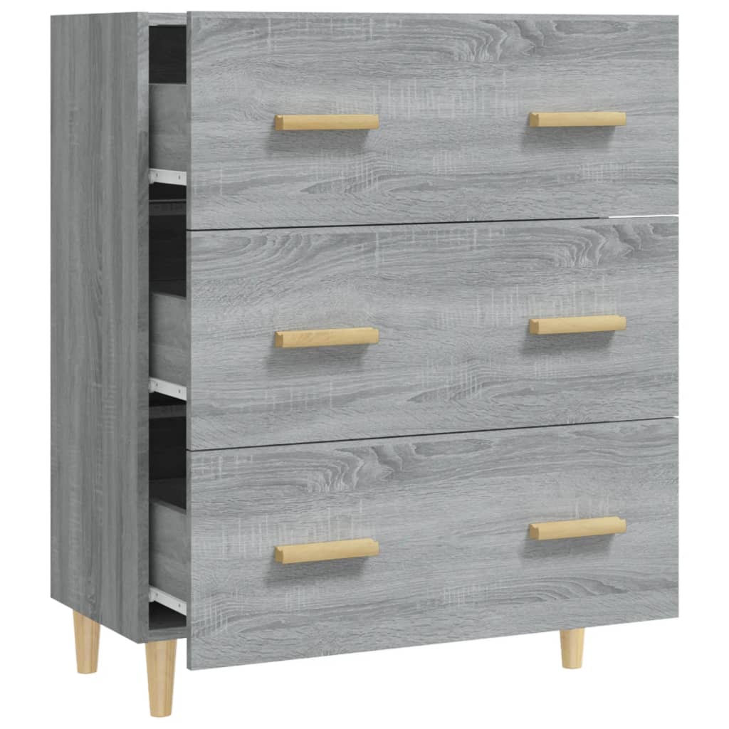 Buffet Sonoma gris 70x34x90 cm Bois d'ingénierie - XIOS