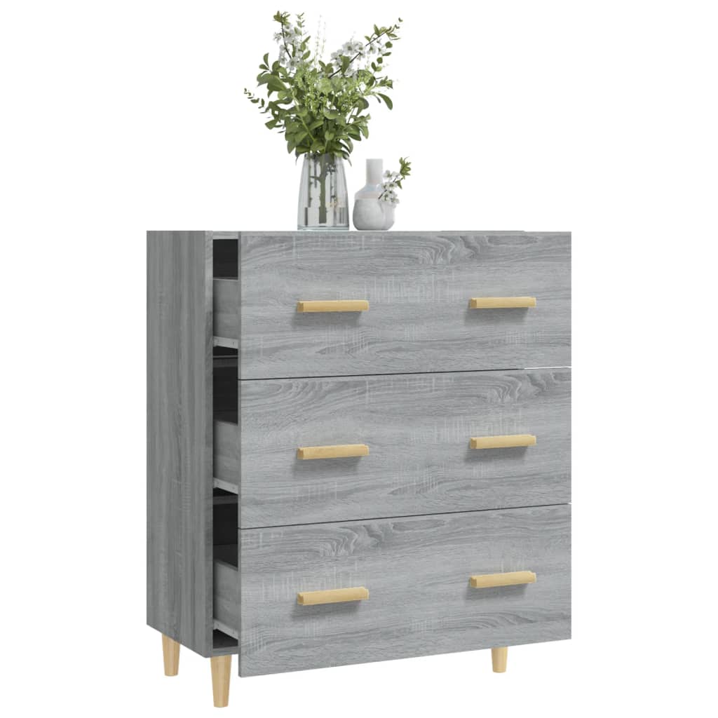 Buffet Sonoma gris 70x34x90 cm Bois d'ingénierie - XIOS