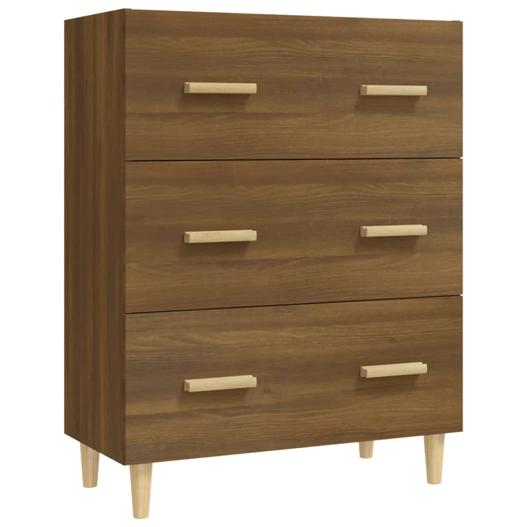 Buffet Chêne marron 70x34x90 cm Bois d'ingénierie - XIOS