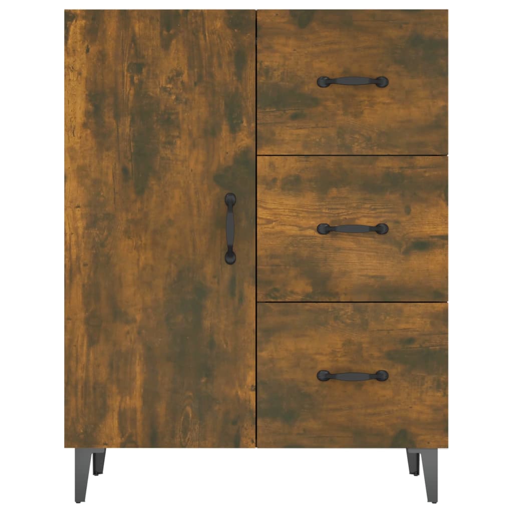 Buffet chêne fumé 69,5x34x90 cm bois d'ingénierie - XIOS
