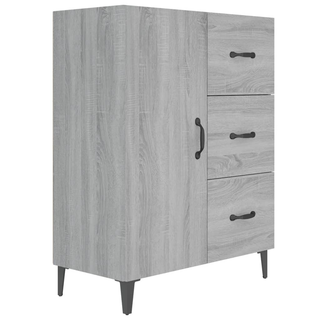 Buffet sonoma gris 69,5x34x90 cm bois d'ingénierie - XIOS