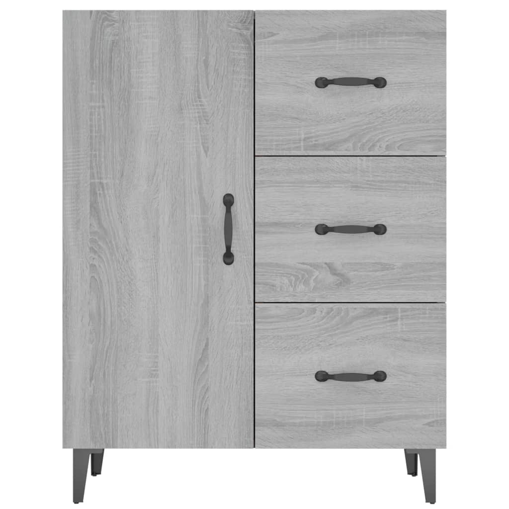 Buffet sonoma gris 69,5x34x90 cm bois d'ingénierie - XIOS