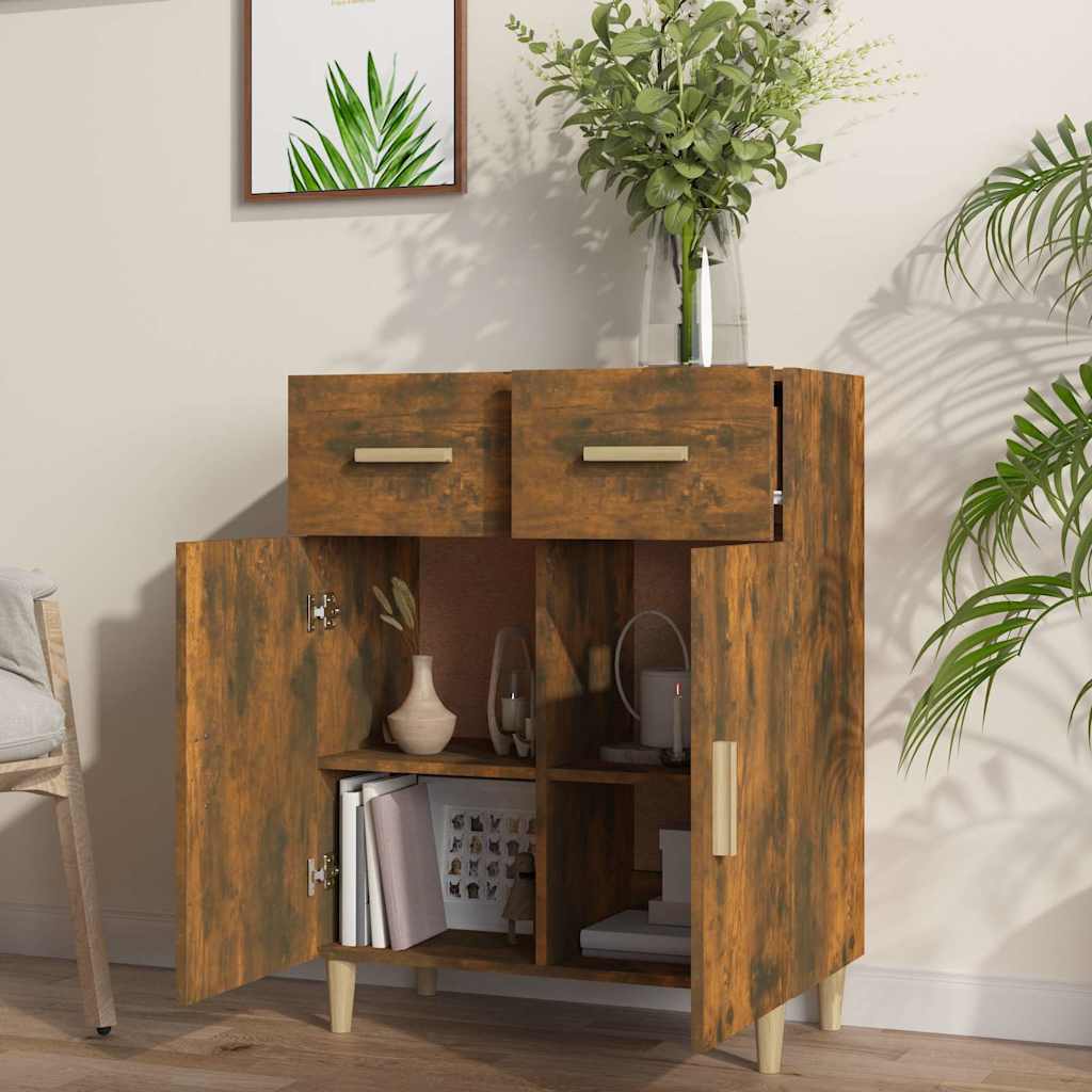 Buffet Chêne fumé 69,5x34x89 cm Bois d'ingénierie - XIOS