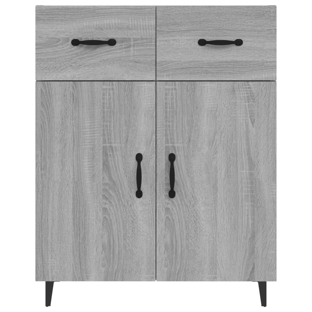 Buffet sonoma gris 69,5x34x90 cm bois d'ingénierie - XIOS