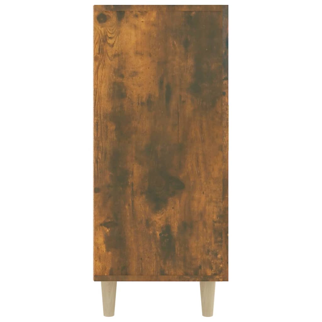 Buffet chêne fumé 90x34x80 cm bois d'ingénierie - XIOS