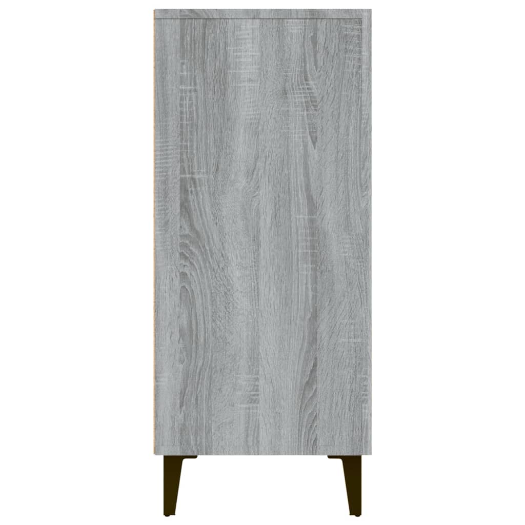 Buffet sonoma gris 90x34x80 cm bois d'ingénierie - XIOS