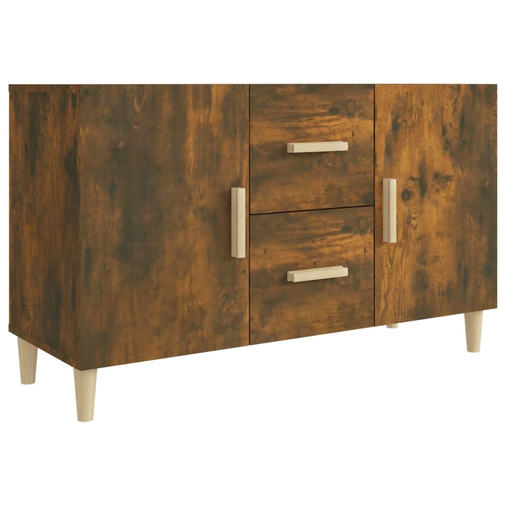 Buffet chêne fumé 100x36x60 cm bois d'ingénierie - XIOS