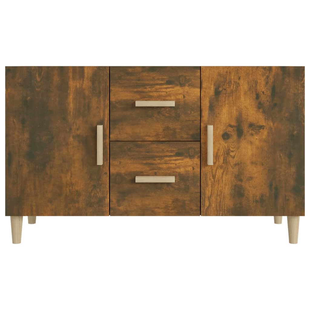 Buffet chêne fumé 100x36x60 cm bois d'ingénierie - XIOS