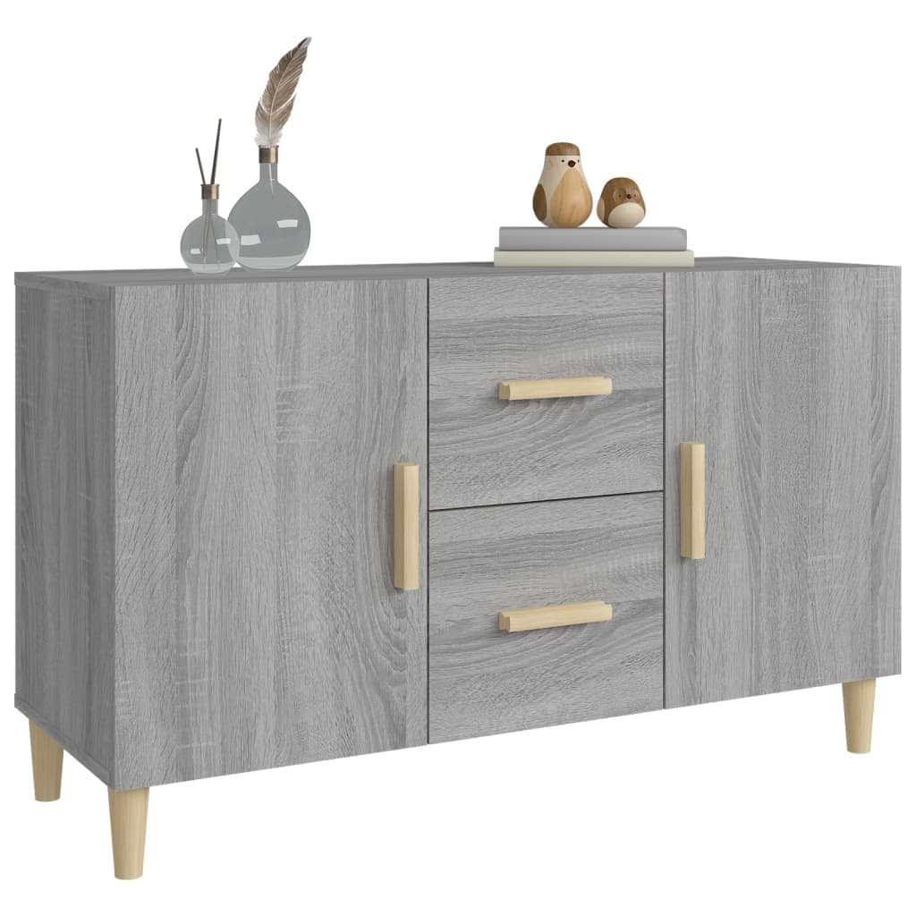 Buffet sonoma gris 100x36x60 cm bois d'ingénierie - XIOS
