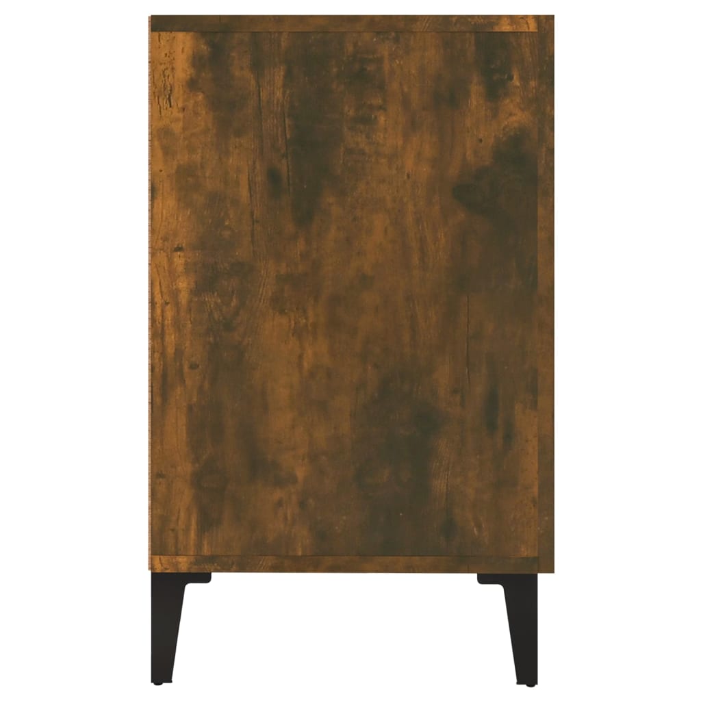 Buffet chêne fumé 100x36x60 cm bois d'ingénierie - XIOS