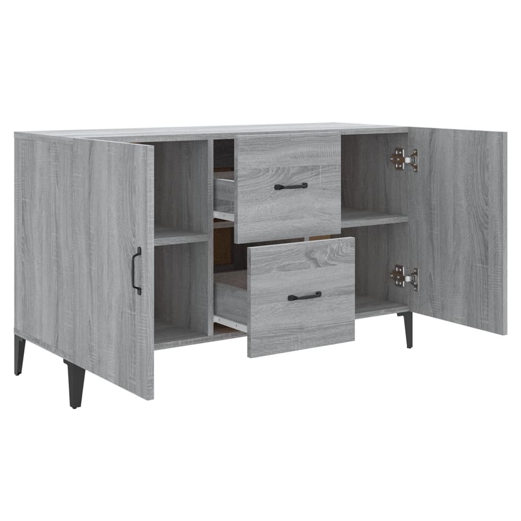 Buffet sonoma gris 100x36x60 cm bois d'ingénierie - XIOS