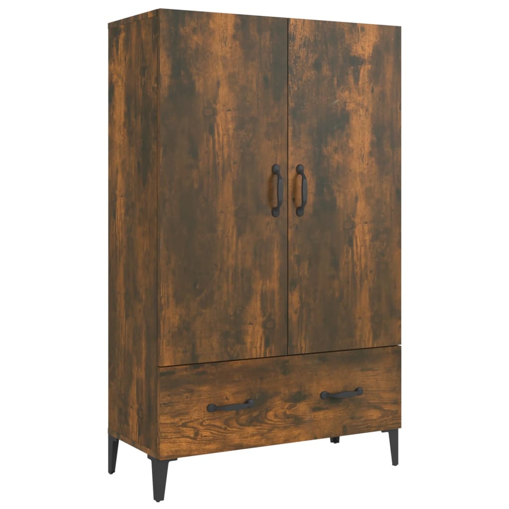 Buffet haut Chêne fumé 70x31x115 cm Bois d'ingénierie - XIOS