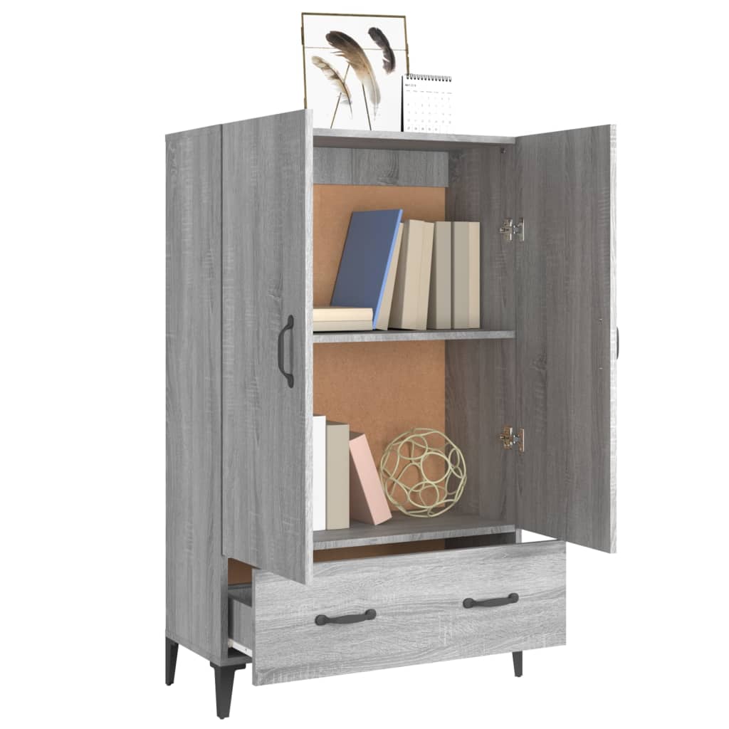 Buffet Sonoma gris 70x31x115 cm Bois d'ingénierie - XIOS