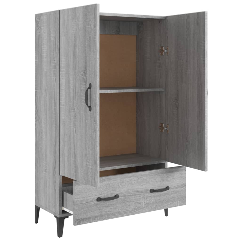 Buffet Sonoma gris 70x31x115 cm Bois d'ingénierie - XIOS