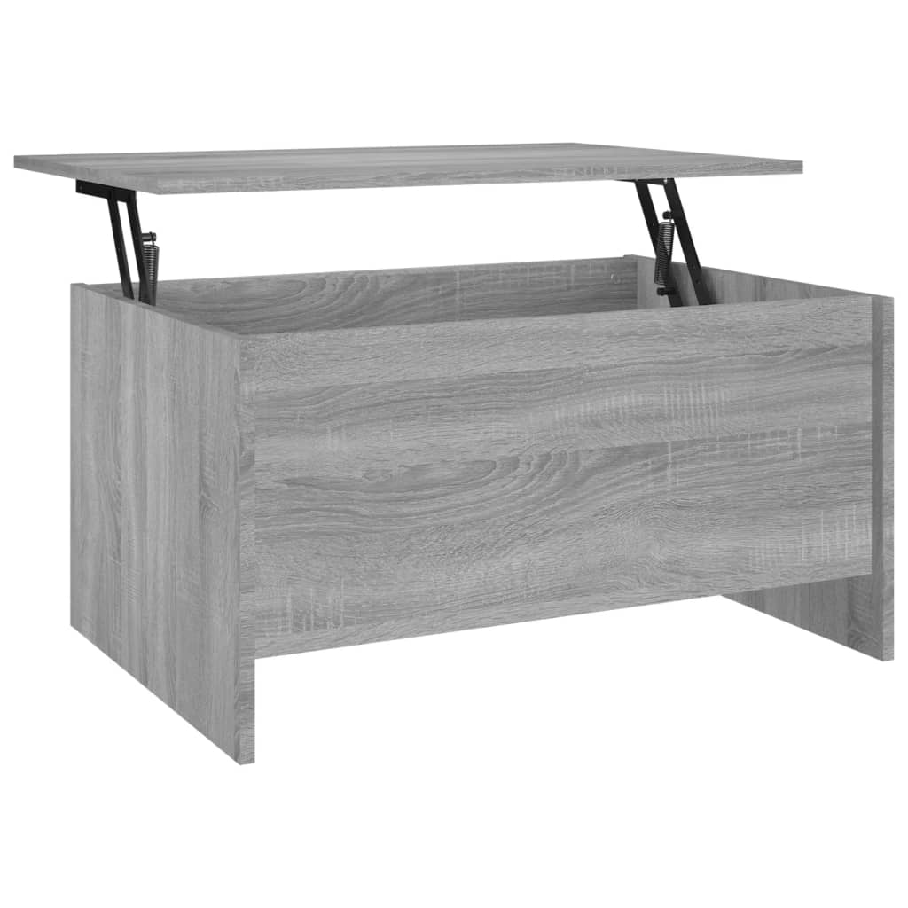 Table basse Sonoma gris 80x55,5x41,5 cm Bois d'ingénierie - XIOS