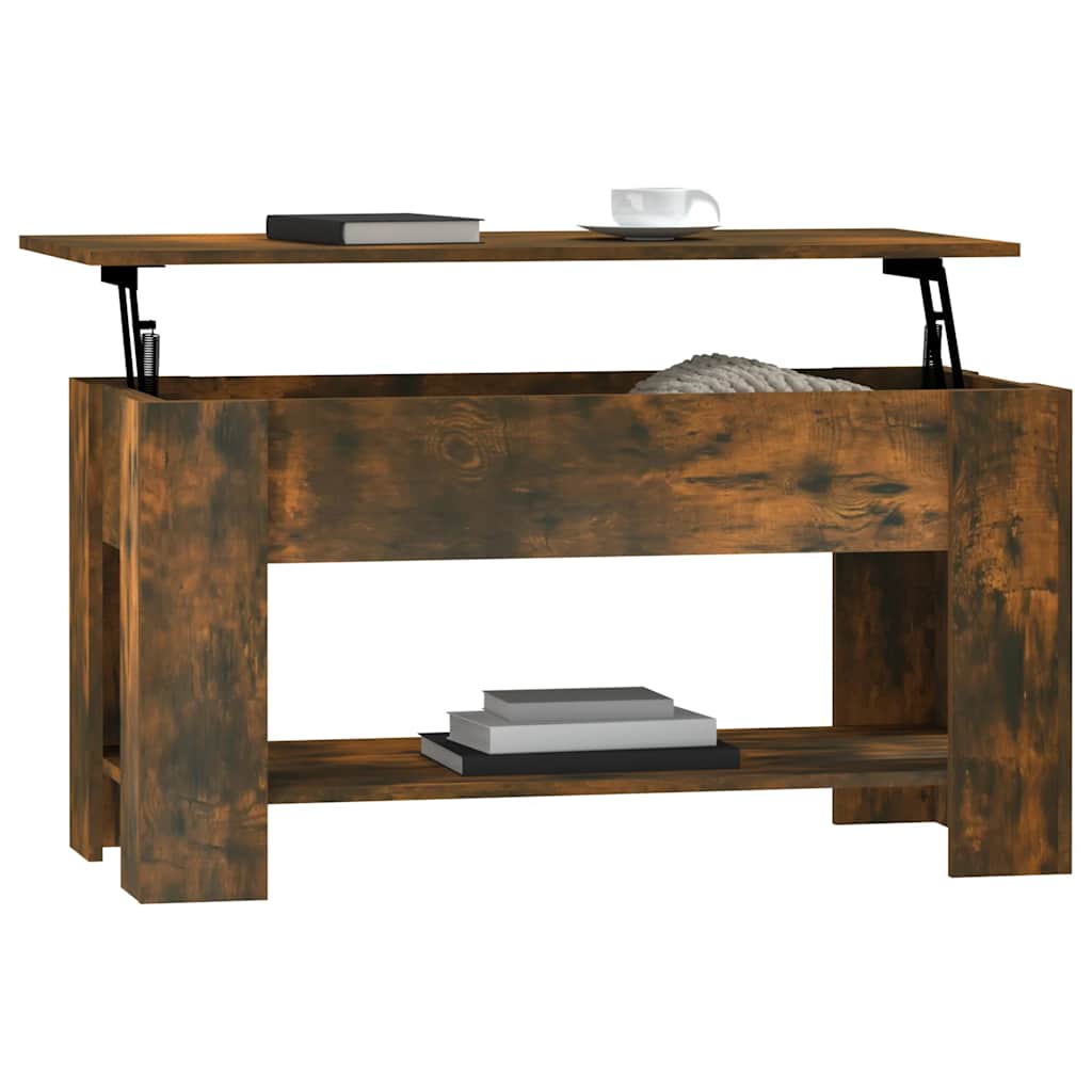 Table basse Chêne fumé 101x49x52 cm Bois d'ingénierie - XIOS