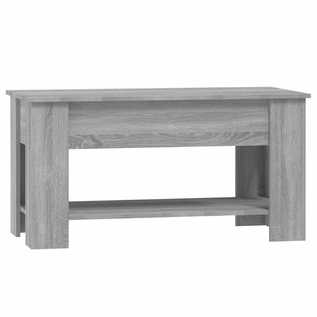 Table basse Sonoma gris 101x49x52 cm Bois d'ingénierie - XIOS