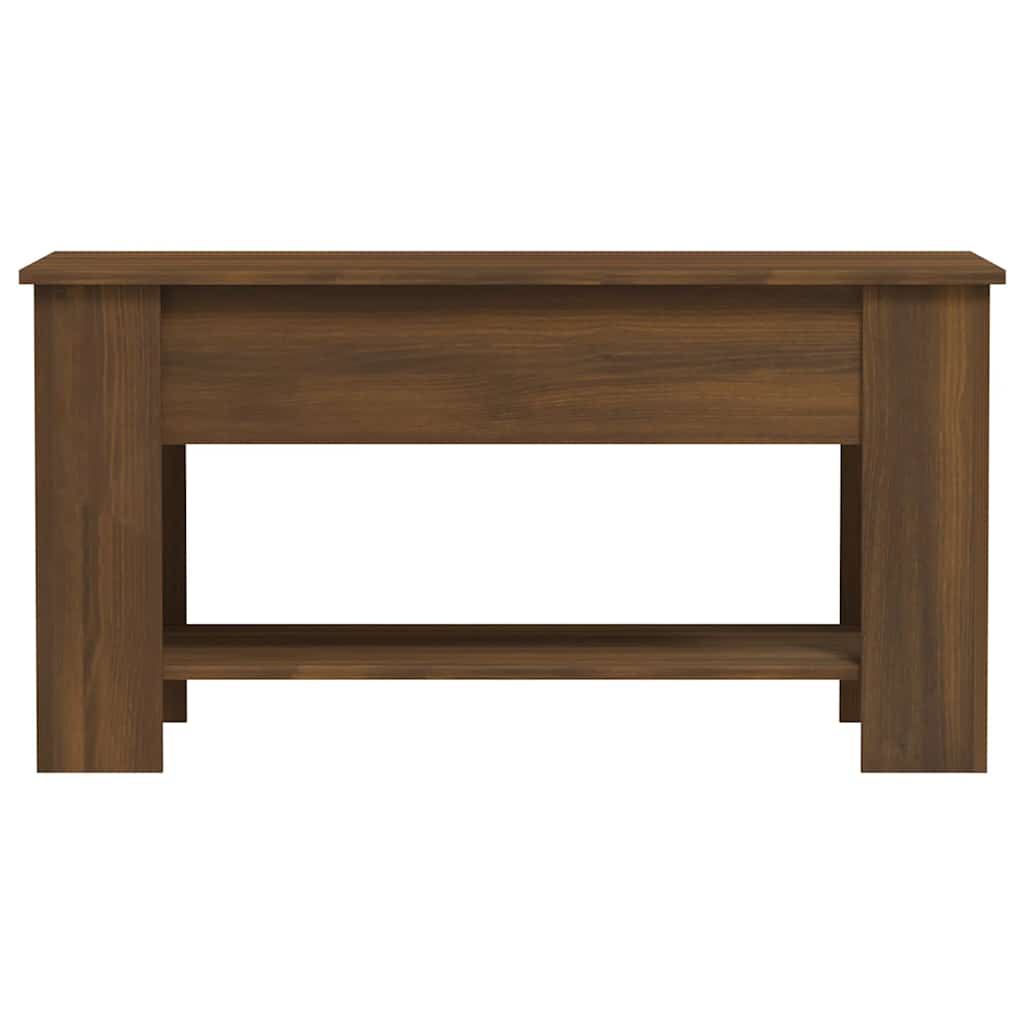 Table basse Chêne marron 101x49x52 cm Bois d'ingénierie - XIOS