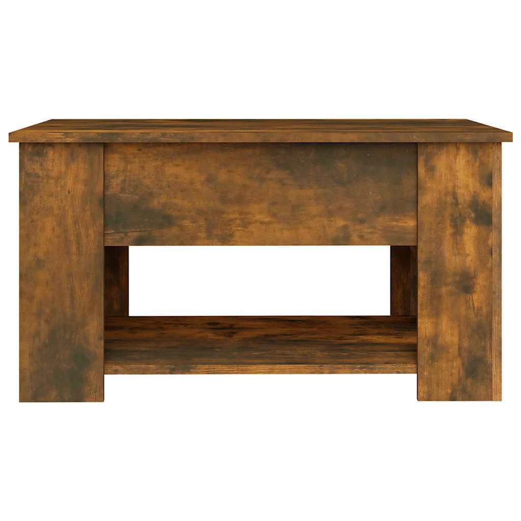 Table basse Chêne fumé 79x49x41 cm Bois d'ingénierie - XIOS