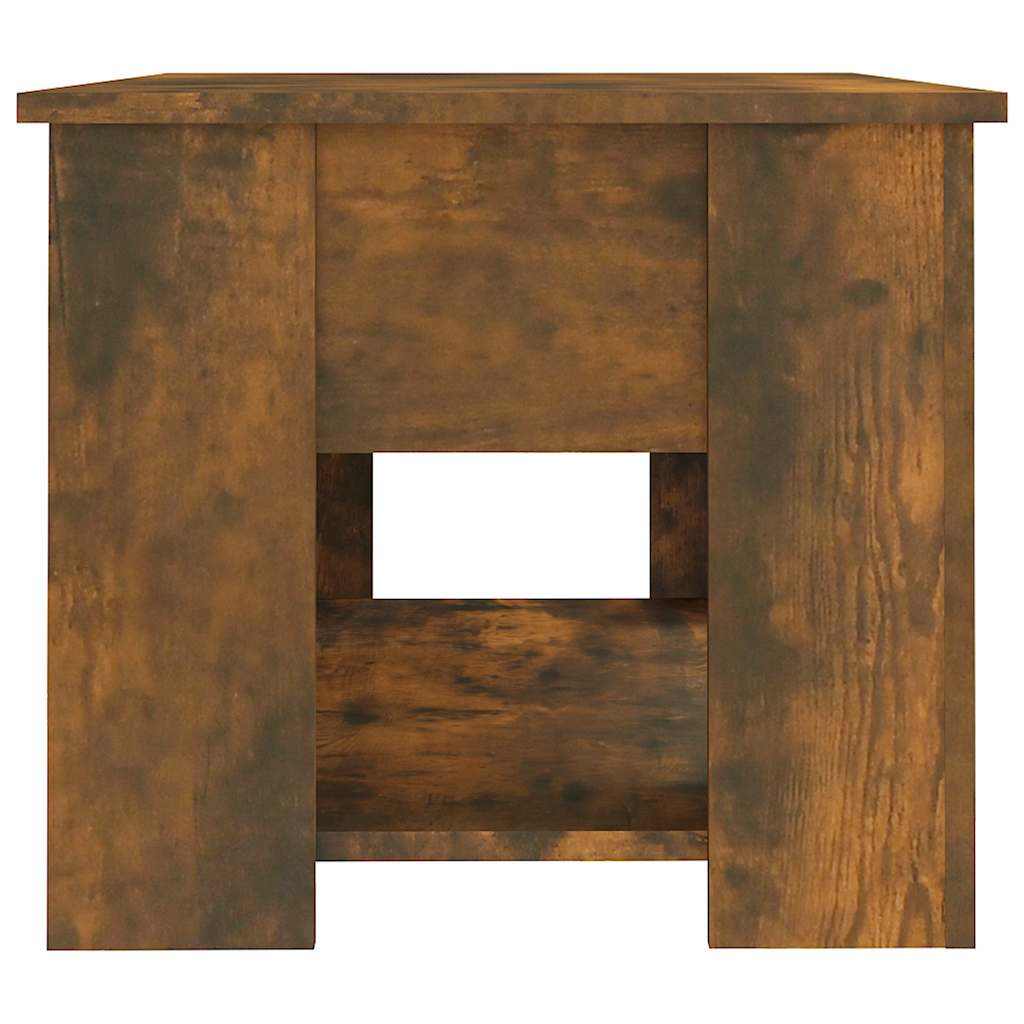 Table basse Chêne fumé 79x49x41 cm Bois d'ingénierie - XIOS