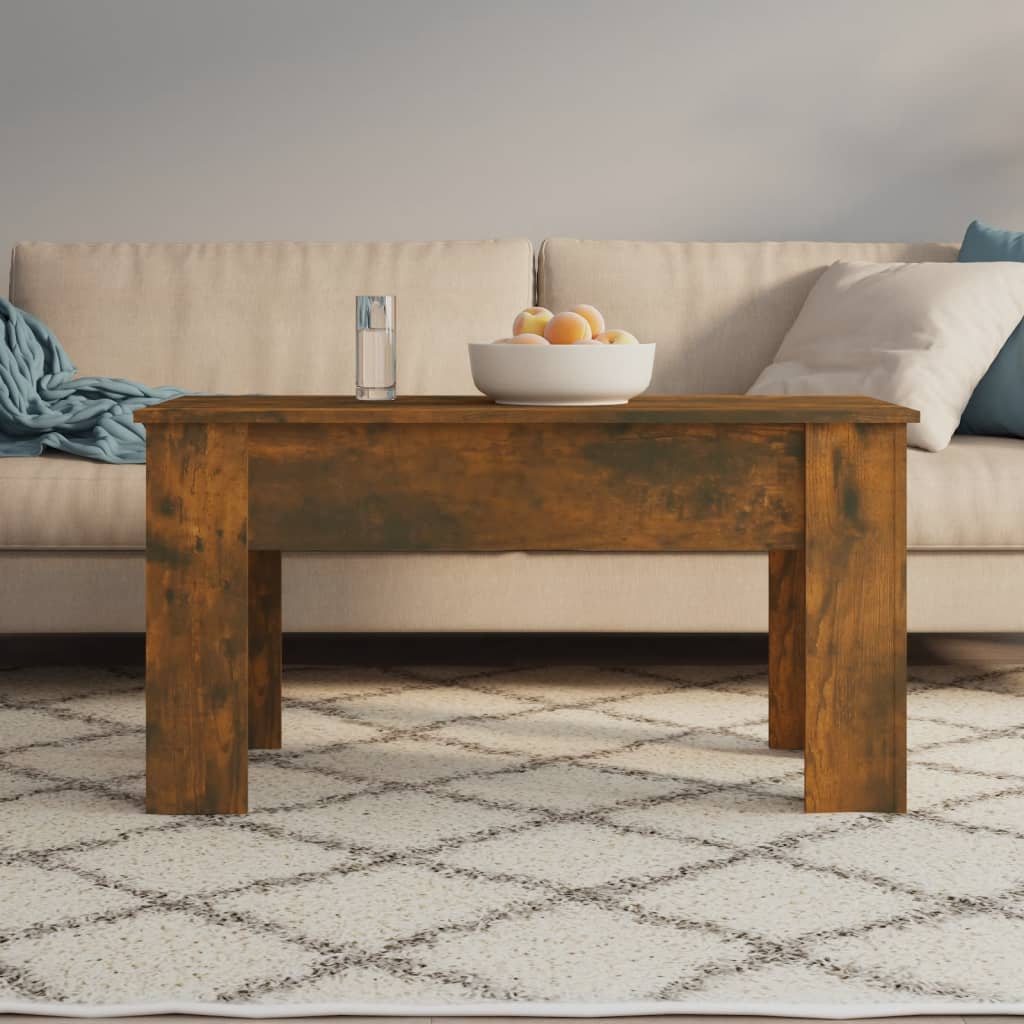 Table basse Chêne fumé 101x49x52 cm Bois d'ingénierie - XIOS