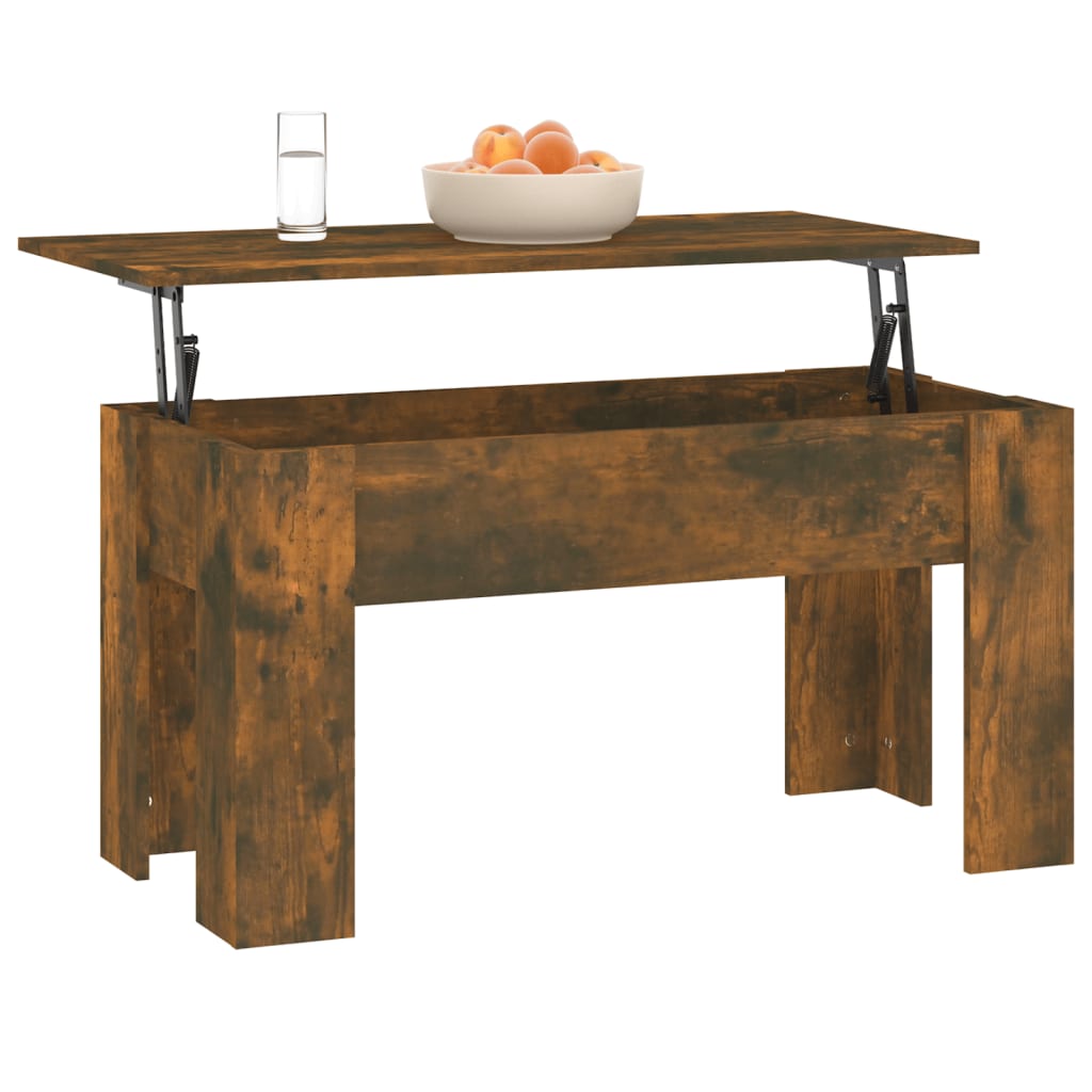 Table basse Chêne fumé 101x49x52 cm Bois d'ingénierie - XIOS