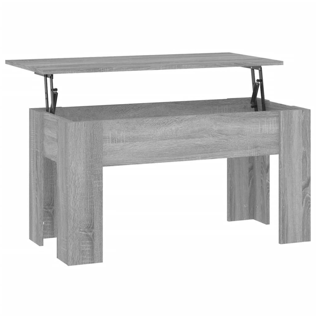 Table basse Sonoma gris 101x49x52 cm Bois d'ingénierie - XIOS