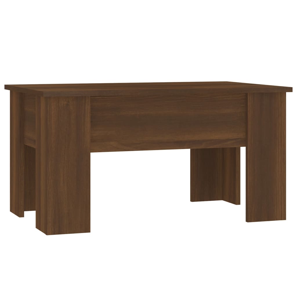 Table basse Chêne marron 79x49x41 cm Bois d'ingénierie - XIOS